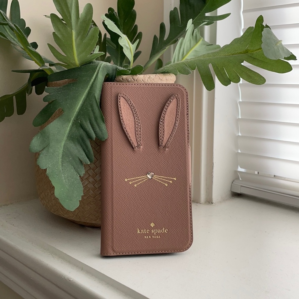 Kate spade rabbit appliqué iPhone 7/8 case